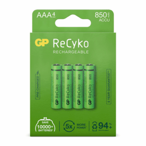 GP | Oplaadbare AAA-batterijen 850mAh NiMH 4PK