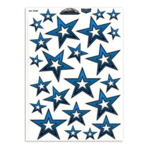 No Label | Stickerset blauw sterren