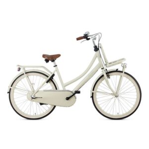Popal | Meisjes Transportfiets Daily Dutch Basic+ 26 Inch 45,5 cm 3V Terugtraprem Zand
