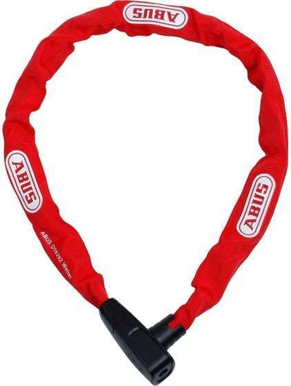 Abus | Kettingslot City-Chain 85 cm 6 mm staal/textiel rood