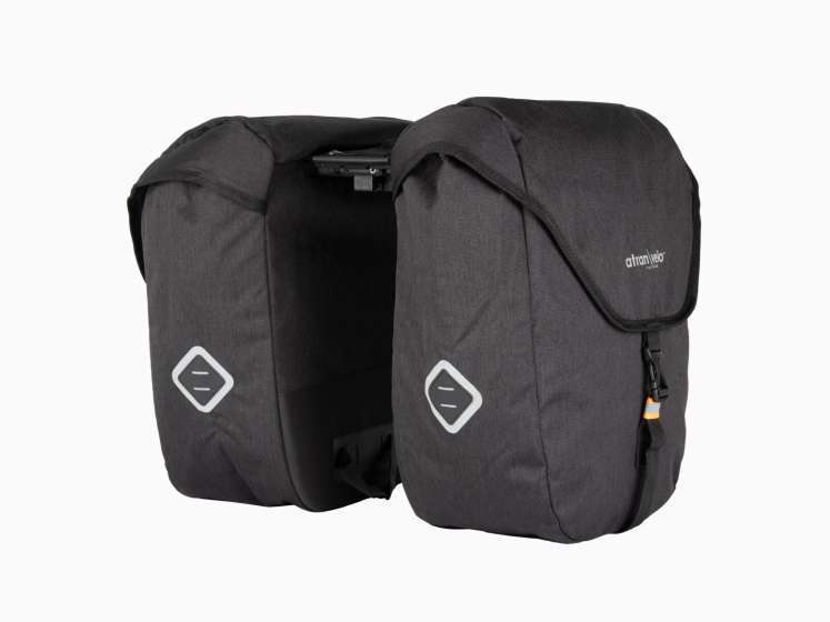 Atran Velo | Zap Dubbele Fietstas AVS Adapter 25L Zwart