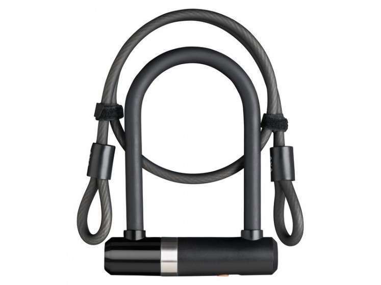 Axa | U-slot Newton UL met kabel 1000 x 8 mm zwart