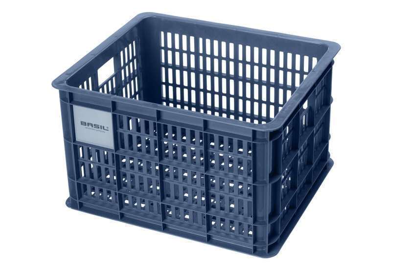 Basil | Fietskrat gerecycled M 29,5 liter blauw - 21135