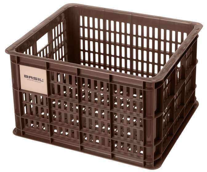 Basil | Fietskrat gerecycled M 29,5 liter bruin - 21139
