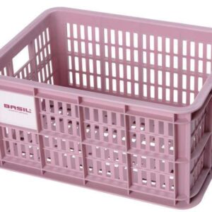 Basil | Fietskrat gerecycled S 17,5 liter roze - 21116