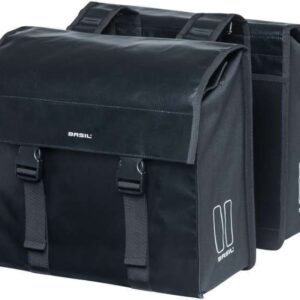 Basil | Dubbele fietstas Urban Load 48-53 liter zwart – 17738