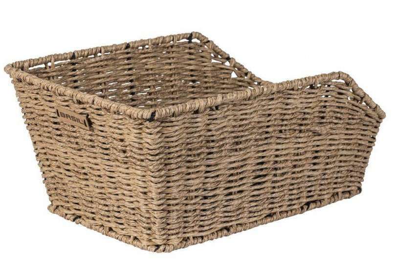 Basil | Fietsmand cento rotan look 45 liter bruin - 20018