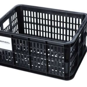 Basil | Fietskrat gerecycled S 17,5 liter zwart - 21110