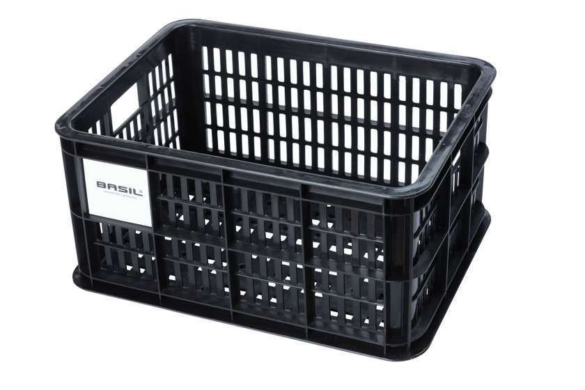 Basil | Fietskrat gerecycled S 17,5 liter zwart - 21110