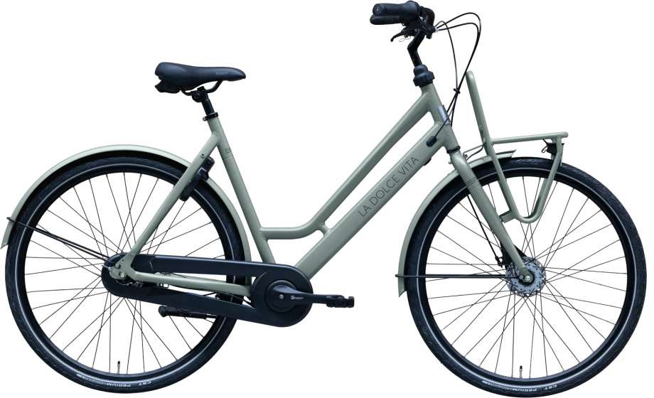 BSP | Dames Transportfiets La Dolce Vita Special 28 Inch 51 cm 7V Rollerbrake Grijsgroen