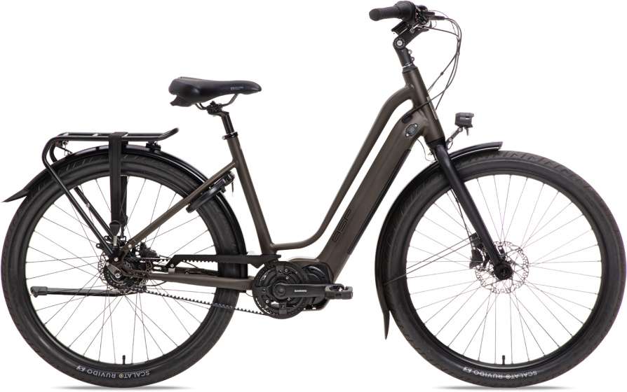 BSP | Elektrische Damesfiets Musa S 28 Inch 47 cm 8V Hydraulische schijfrem Donkerbruin