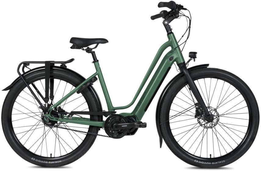 BSP | Elektrische Damesfiets Musa S 28 Inch 47 cm 8V Hydraulische schijfrem Donkergroen