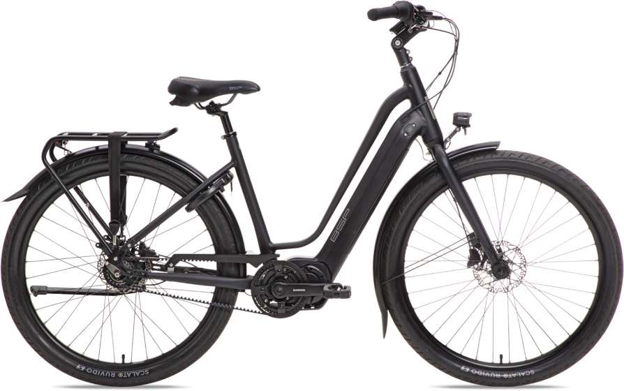 BSP | Elektrische Damesfiets Musa S 28 Inch 47 cm 8V Hydraulische schijfrem Zwart