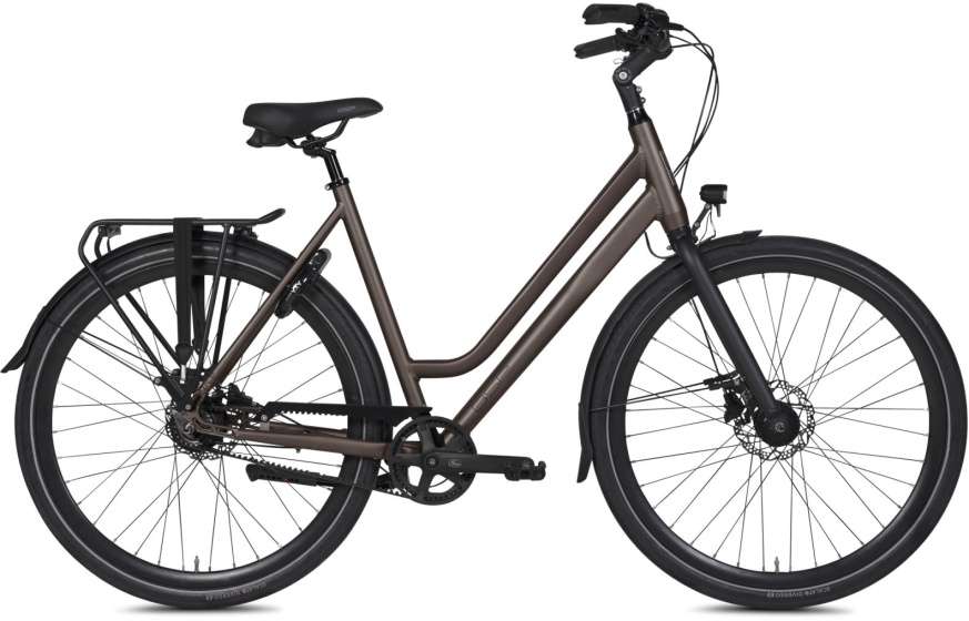 BSP | Dames Stadsfiets Voyager Belt 28 Inch 47 cm 8V Hydraulische schijfrem Donkerbruin