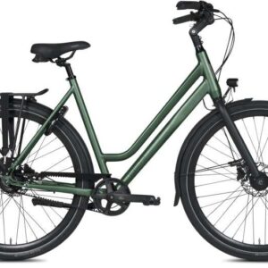 BSP | Dames Stadsfiets Voyager Belt 28 Inch 47 cm 8V Hydraulische schijfrem Donkergroen