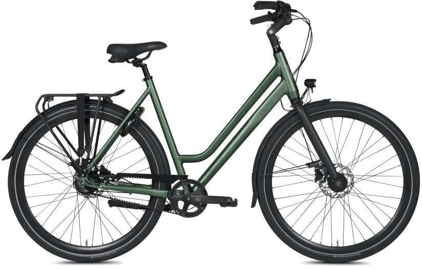 BSP | Dames Stadsfiets Voyager Belt 28 Inch 52 cm 8V Hydraulische schijfrem Donkergroen