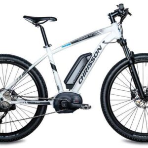 Chrisson | Elektrische Heren Mountainbike E-Scheat 27.5 Inch 48 cm 9V Hydraulische schijfrem Wit