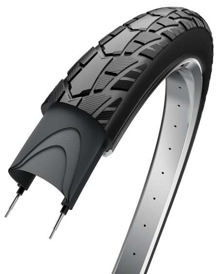 Edge | Performance Basic Buitenband 28 x 1.40"/ 37-622 met reflectie Zwart