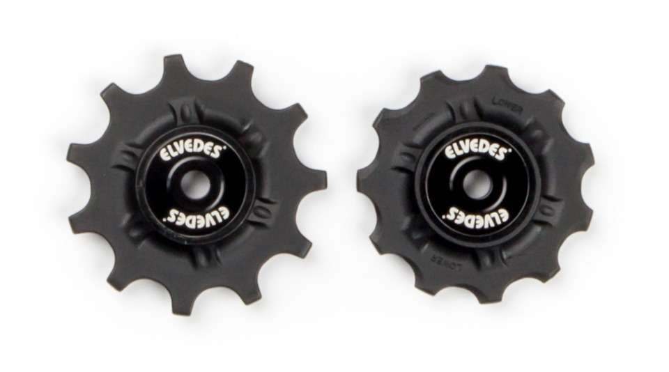 Elvedes | Derailleurwieltjes cp2017100 11t 9v/10v/11v zwart 2 stuks