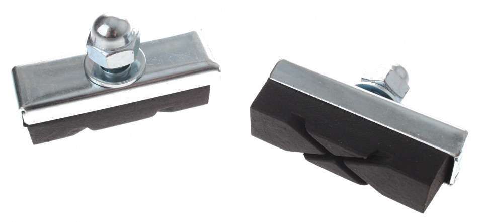 Elvedes | Remblokken X-Groove knijprem 40 x 13 mm zw/zil 2 stuks