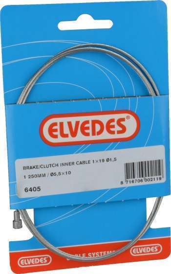 Elvedes | Remkabel binnen 6405 universeel 1250 x 1,5 mm zilver