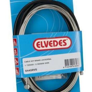 Elvedes | Remkabel set universeel 1800/2350 mm zwart/zilver