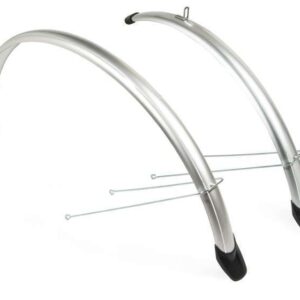 Eurofender | Spatbordenset 26 inch 58 mm zilver