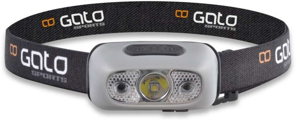 Gato Sports | Hoofd-/helmlamp USB grijs one-size