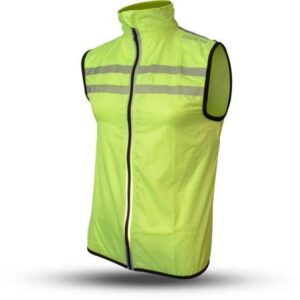 Gato Sports | Windbreaker mesh vest usb led neongeel maat XS