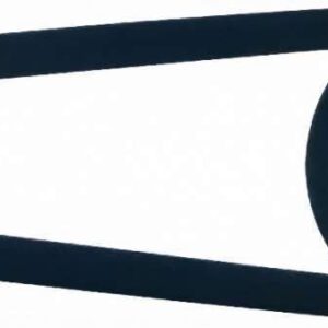 Hebie | Kettingscherm Chainglider lang 350F 455 mm 44T ABS zwart