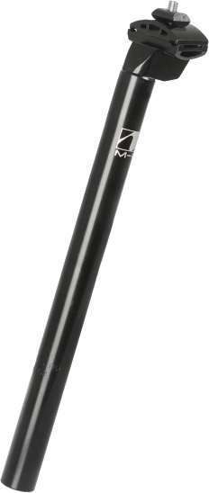 Hulzebos | Zadelpen Vast 25,4 x 350 mm Aluminium Zwart