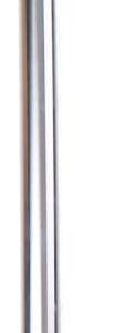 VWP-Louis Verwimp | Zadelpen Vast 27,8 x 350 mm Auminium Zilver