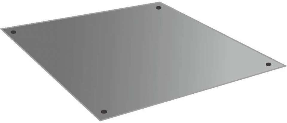IceToolz | Xpert stalen bodemplaat 60 x 60 cm (E132B)