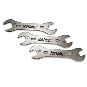 IceToolz | Conussleutelset 13/14-15/16-17/18 mm 15 cm zilver/zwart