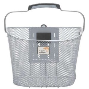 New Looxs | Fietsmand Toscane Smartlock voor 19 liter zilver