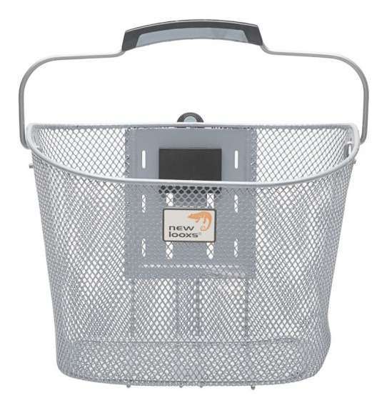 New Looxs | Fietsmand Toscane Smartlock voor 19 liter zilver