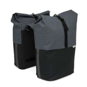 New Looxs | Nyborg Dubbele Fietstas 34L Waterdicht Donkergrijs