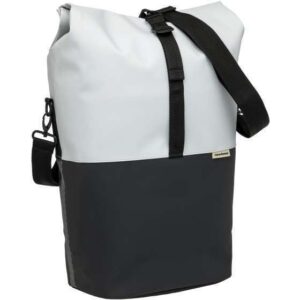 New Looxs | Nyborg enkele tas 17L waterdicht zwart/lichtgrijs