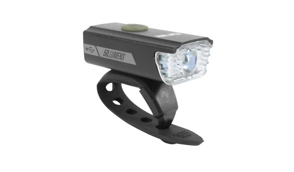 One | F.light 20 Koplamp met Siliconen Bevestiging 50 lumen Zwart