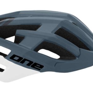 One | MTB Race Fietshelm Verstelbaar Grijs/Wit Maat 54-58 cm (S/M)
