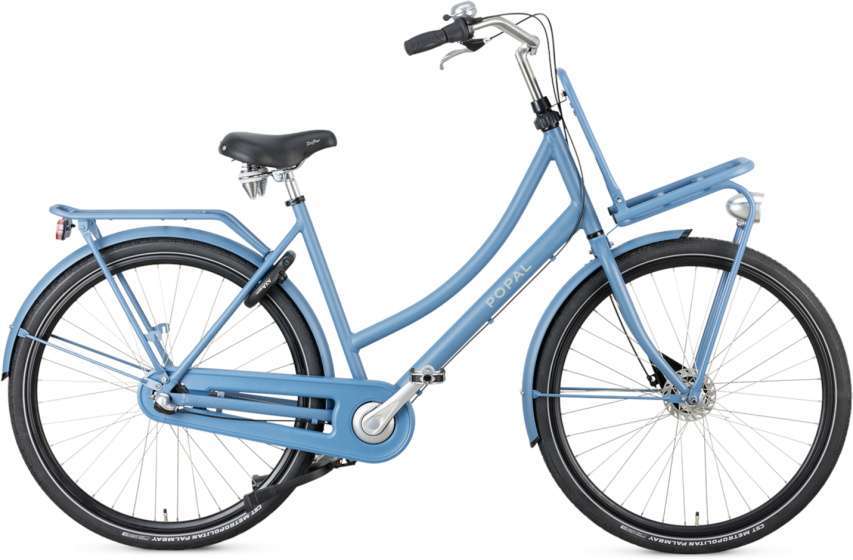 Popal | Dames Transportfiets Daily Dutch Prestige 28 Inch 47 cm 3V Terugtraprem Lichtblauw
