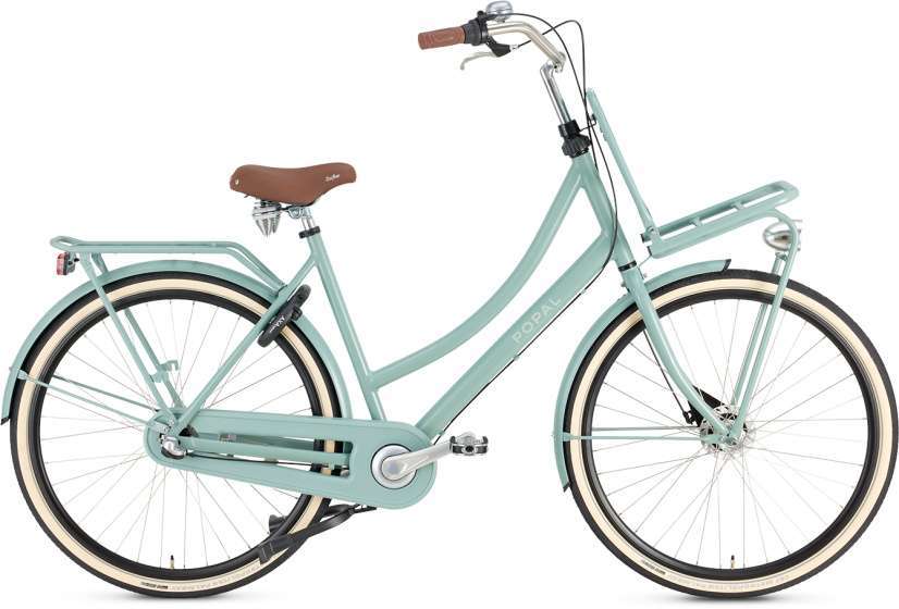 Popal | Dames Transportfiets Daily Dutch Prestige 28 Inch 47 cm 3V Terugtraprem Mintgroen
