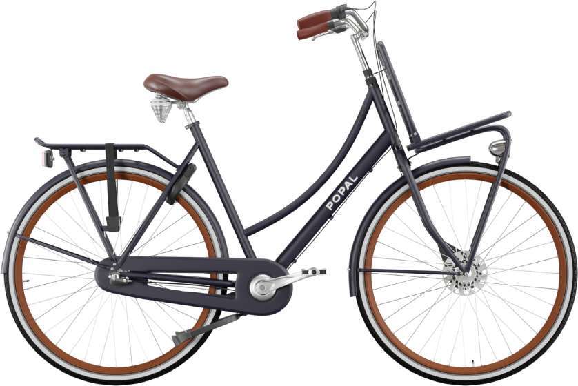 Popal | Dames Transportfiets Daily Dutch Prestige 28 Inch 47 cm 3V Terugtraprem Petrolblauw