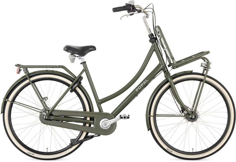 Popal | Dames Transportfiets Daily Dutch Prestige 28 Inch 47 cm 7V Rollerbrake Legergroen
