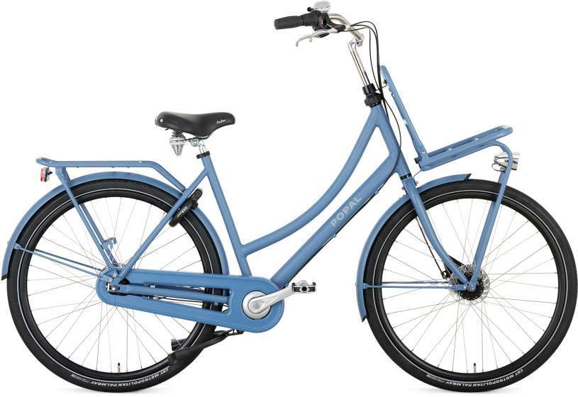 Popal | Dames Transportfiets Daily Dutch Prestige 28 Inch 53 cm 7V Rollerbrake Lichtblauw