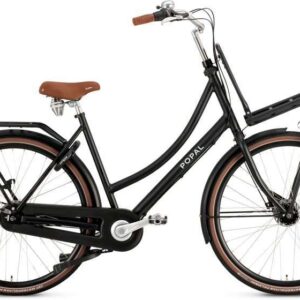 Popal | Dames Transportfiets Dutch Prestige 28 Inch 59 cm 7V Rollerbrake Matzwart