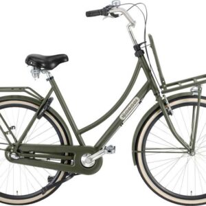 Popal | Dames Transportfiets Daily Dutch Prestige 28 Inch 50 cm 3V Terugtraprem Legergroen