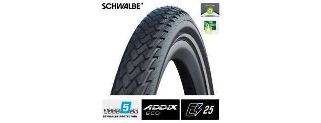 Schwalbe | Green Marathon Buitenband GreenGuard 27x1 1/4 (32-630) Zwart