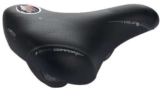 Selle Bassano | Bigcity Volare 3 Zone Comfort Plus zadel zwart