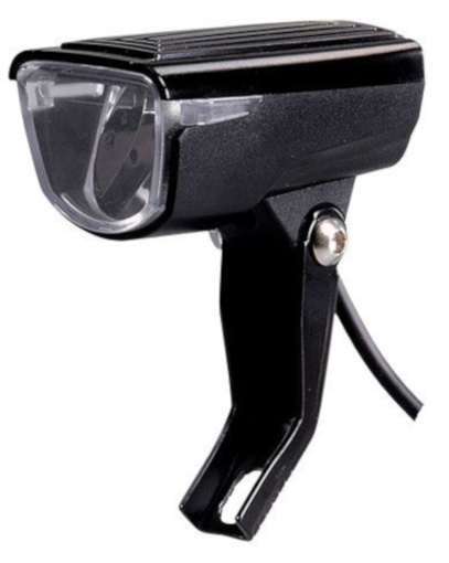 Simson | Koplamp Luna e-bike led 6 cm voorvork 25 lux zwart